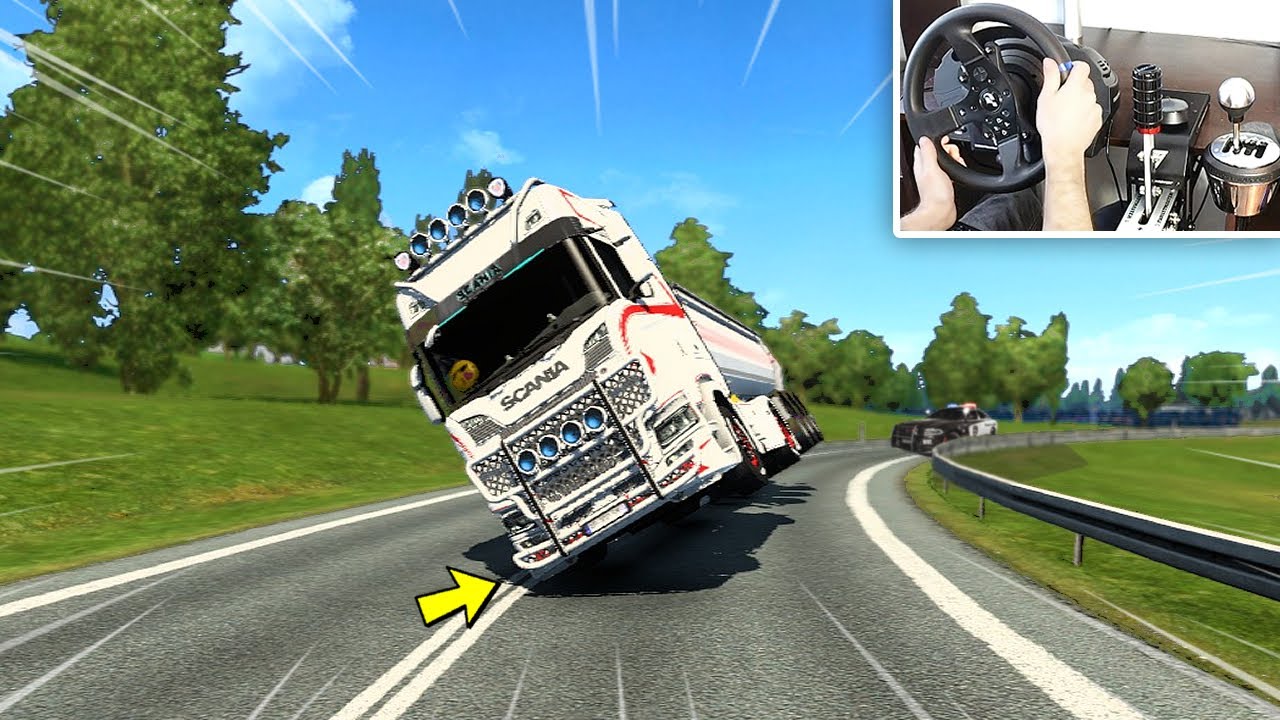 Funny Moments & Crashes! - Euro Truck Simulator 2