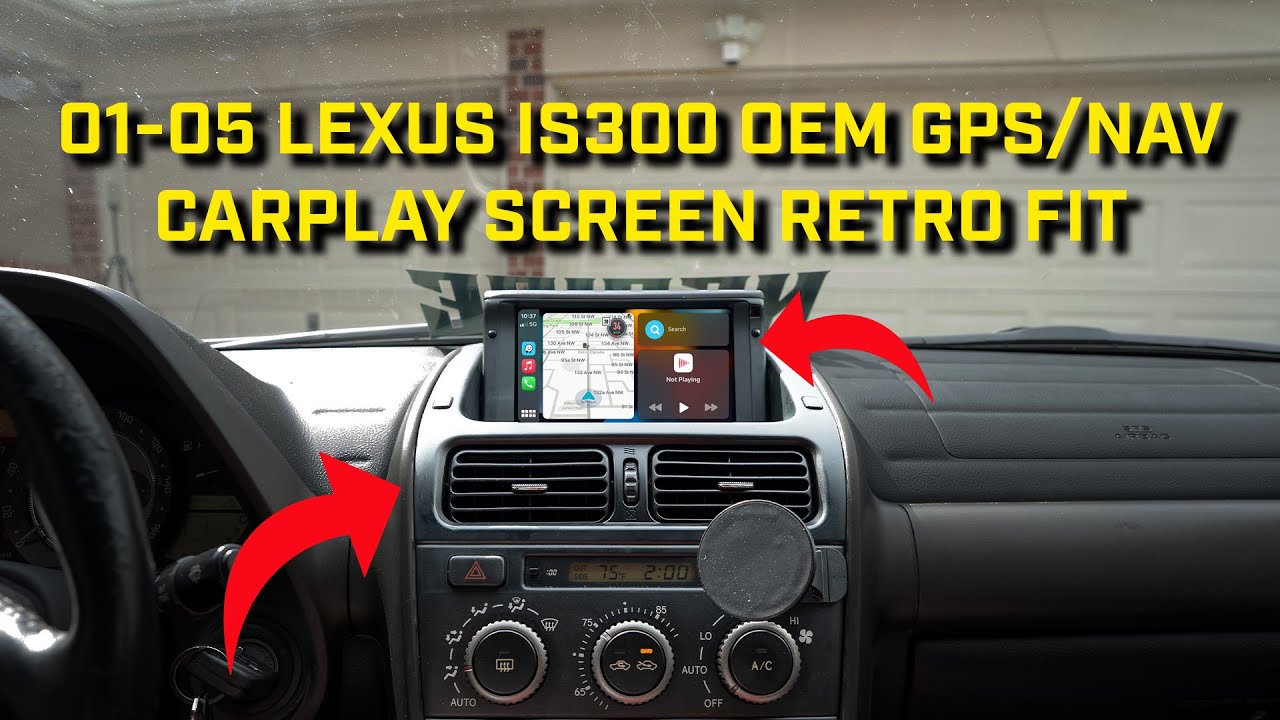 2001-2005 LEXUS IS300 OEM GPS/NAV CARPLAY экран ретро-установки