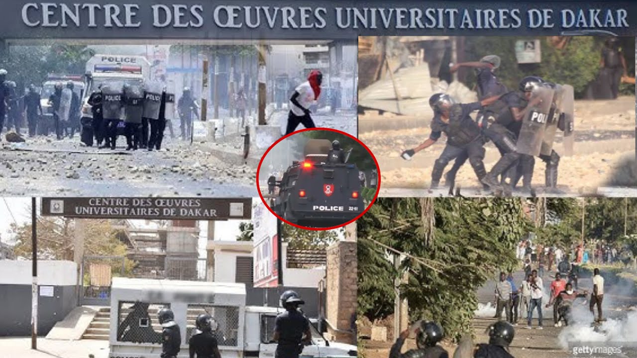 Ucad : @ffrontement entre les Étudiants et les FDS