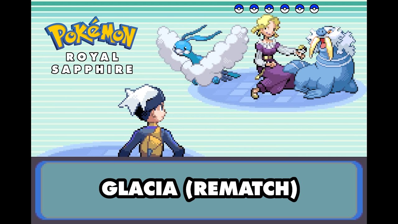 Pokemon Royal Sapphire - VS Glacia (Rematch @ Shoal Cave)