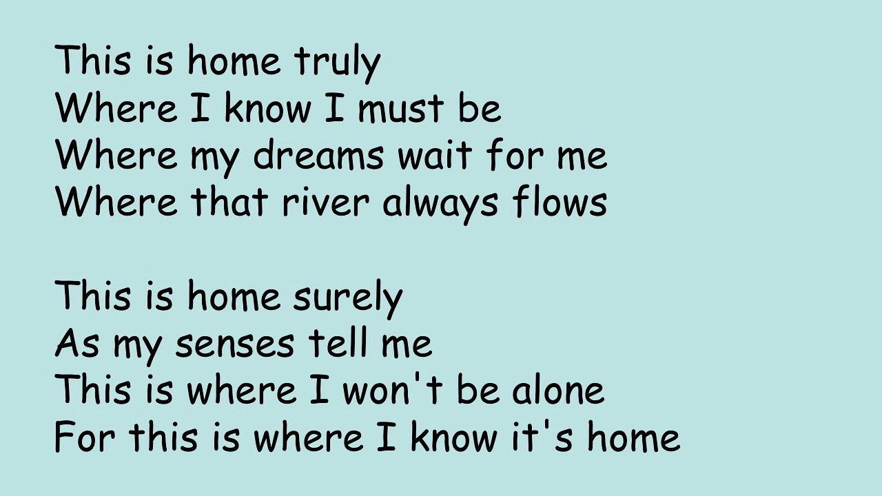 NDP song lyrics Home