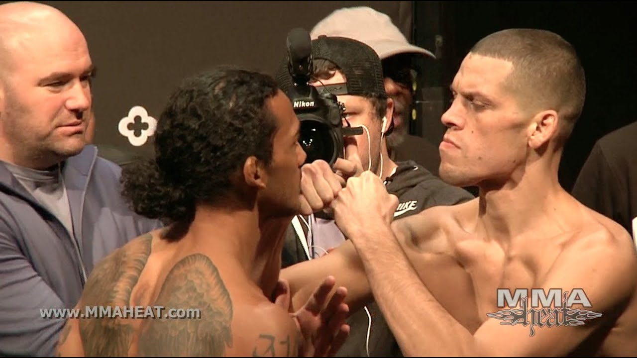 UFC on FOX 5: Benson Henderson and Nate Diaz Weigh-in + Staredown (complete + unedited)