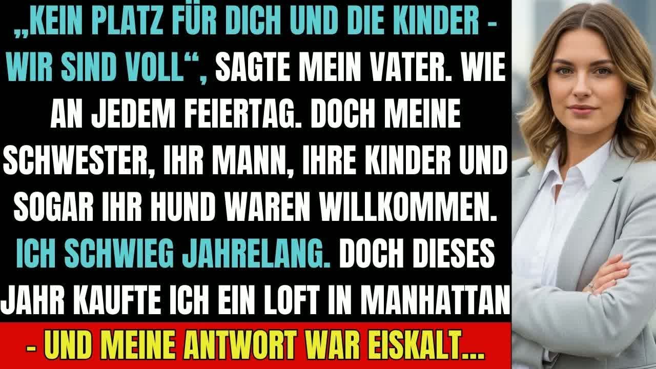 Meine Familie schloss mich an jedem Feiertag aus – bis ich ihnen die Tür wies