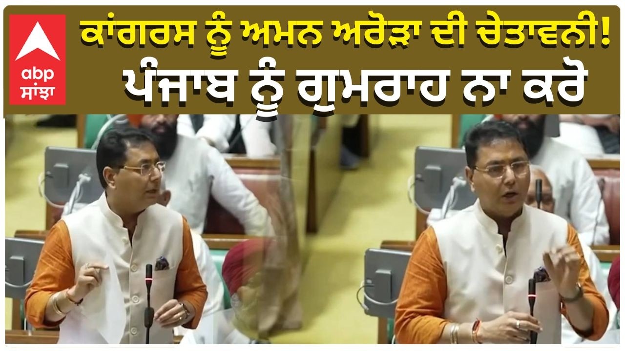 Aman Arora Hungama in Vishan Sabha | ਕਾਂਗਰਸ ਨੂੰ ਅਮਨ ਅਰੋੜਾ ਦੀ ਚੇਤਾਵਨੀ! ਪੰਜਾਬ ਨੂੰ ਗੁਮਰਾਹ ਨਾ ਕਰੋ