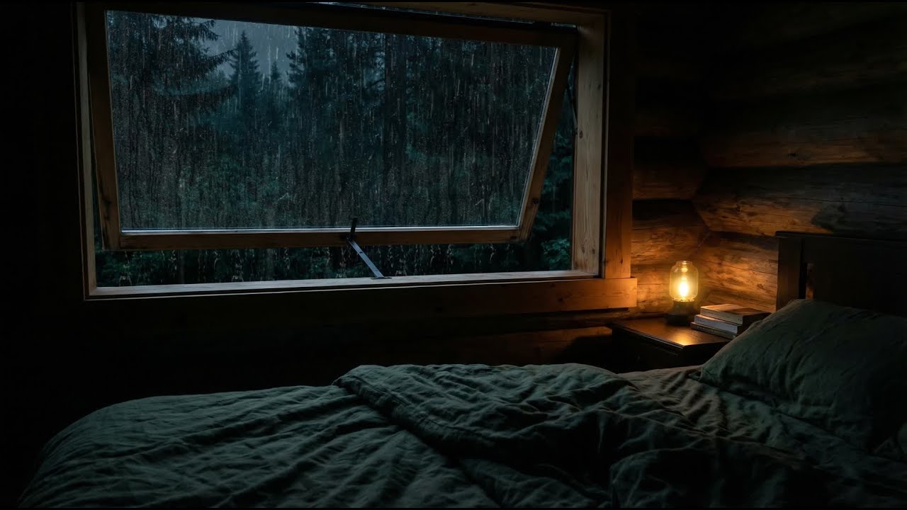 Rain Sounds For Sleeping - 99% Instantly Fall Asleep With Rain And Thunder Sound At Night