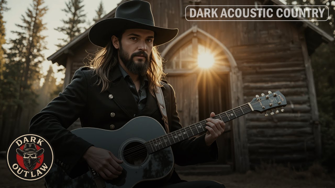 IN GOD WE TRUST - Dark Acoustic Country Faith Music | Dark Outlaw Song (LYRIC VIDEO)