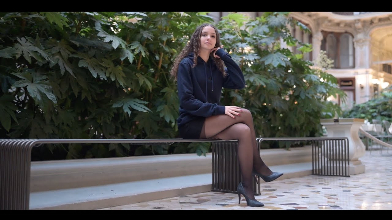HOSIERY FASHION VIDEO : Stockings, Pantyhose, Tights, Mini Skirt, Heels (4K)