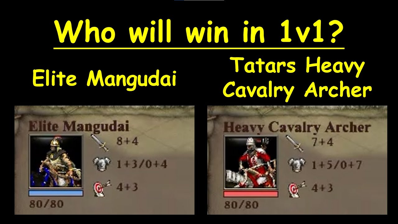 (Who win) Elite Mangudai VS Tatars Heavy Cavalry Archer