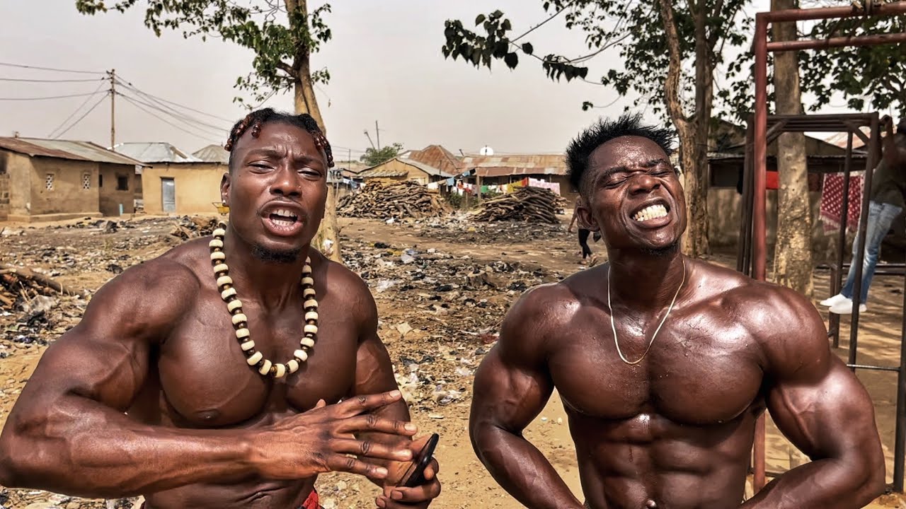 15 Minute Workout in the Village | Calisthenics workout for Building Muscle @Andre Eyo