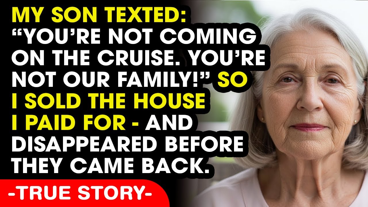Christmas Night, My Son Texted: “You’re Not Our Family.” So I Sold the House I Paid