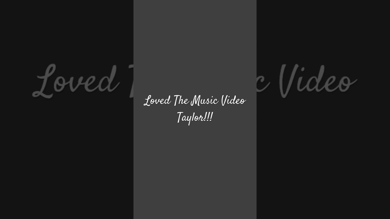 Did you guys like the music video? @TaylorSwift #forafortnight