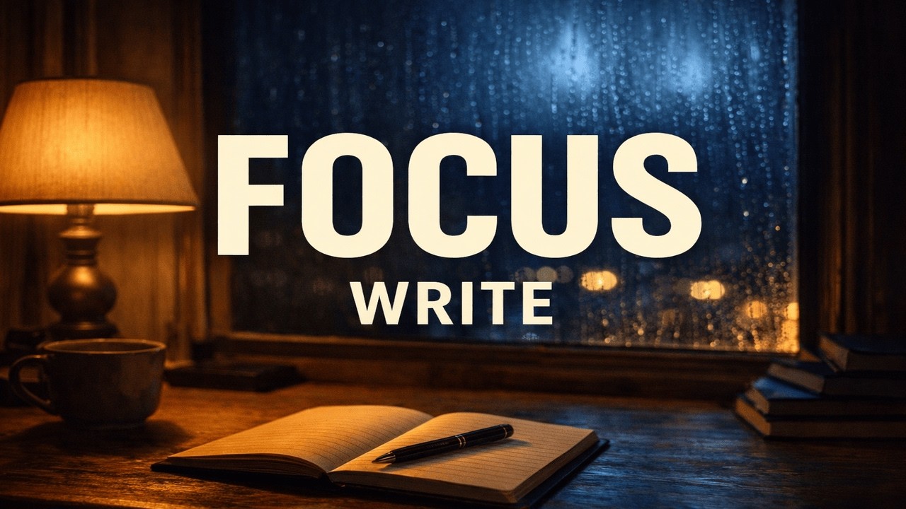 Deep Focus Lofi for Writing – Late Night Productivity