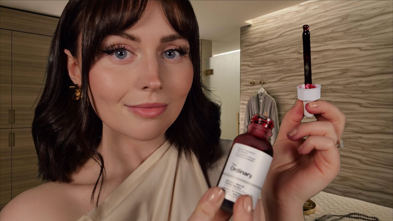 ASMR Tingle Spa Skincare Facial Analysis 🌸💆‍♀️