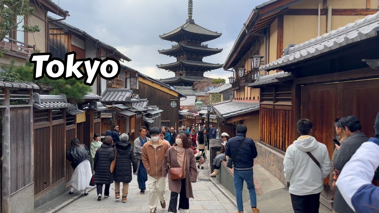 Walking Kyoto Japan Winter Kiyomizu Dera Temple