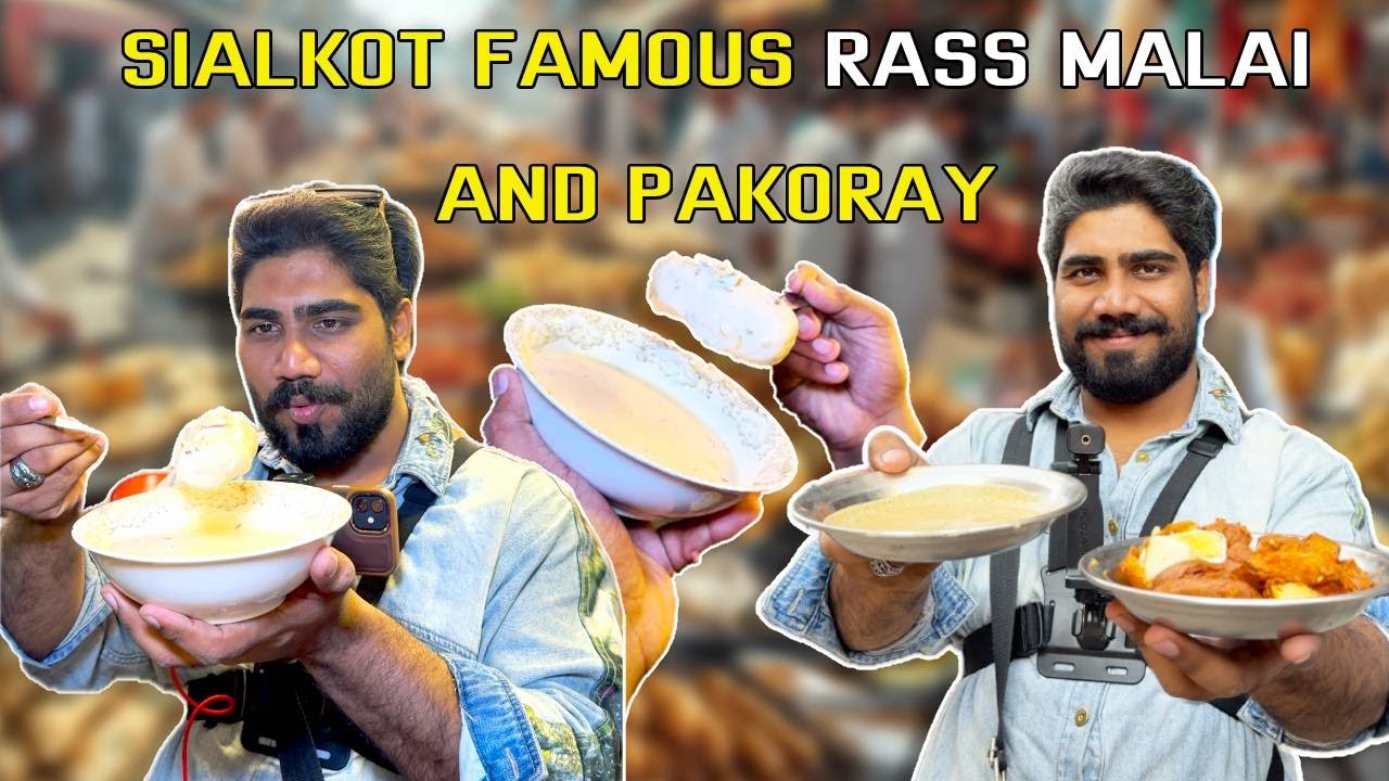 Exploring Street Food of Pakistan | Gamma Pakora & Famous Rasmalai Sialkot