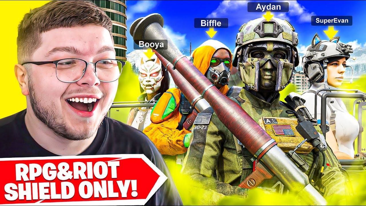 I trolled an ENTIRE WZ Lobby with the RPG x Riot Shield 😳