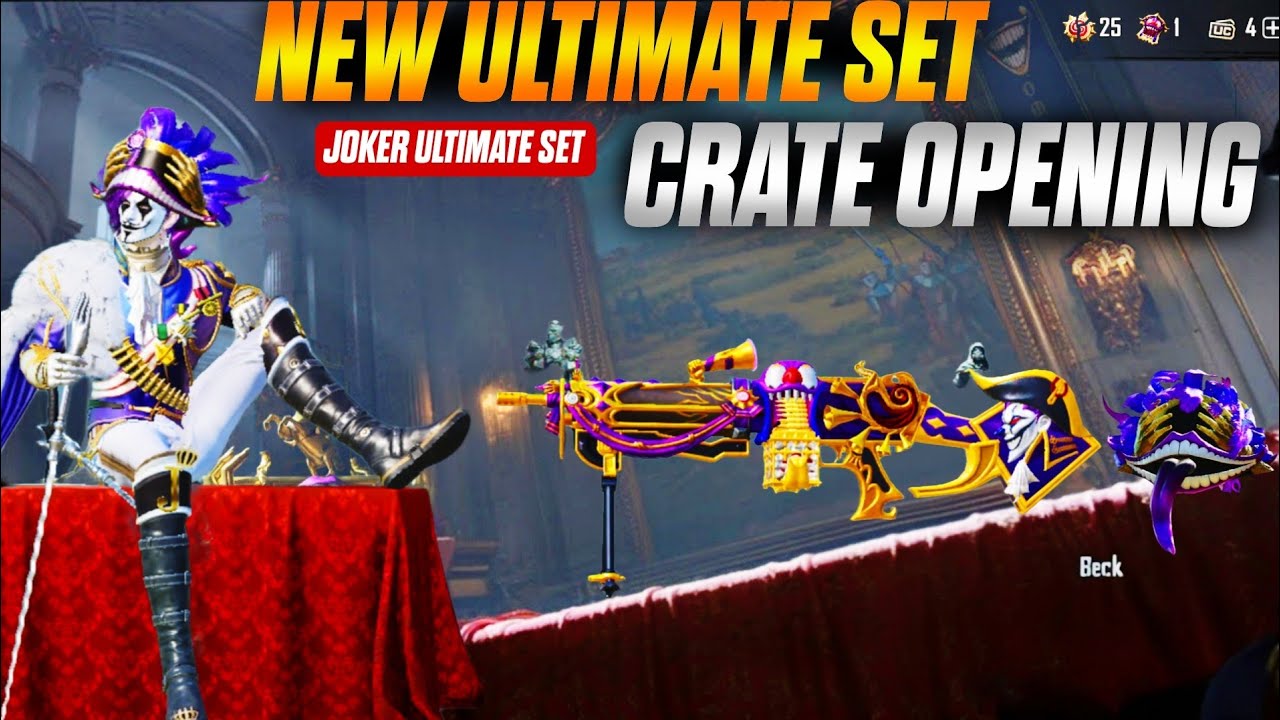 10 UC LUCKIEST CRATE OPENING 😱 NEW JOKER ULTIMATE SET | BGMI CRATE OPENING #bgmi #ajaxgaming47