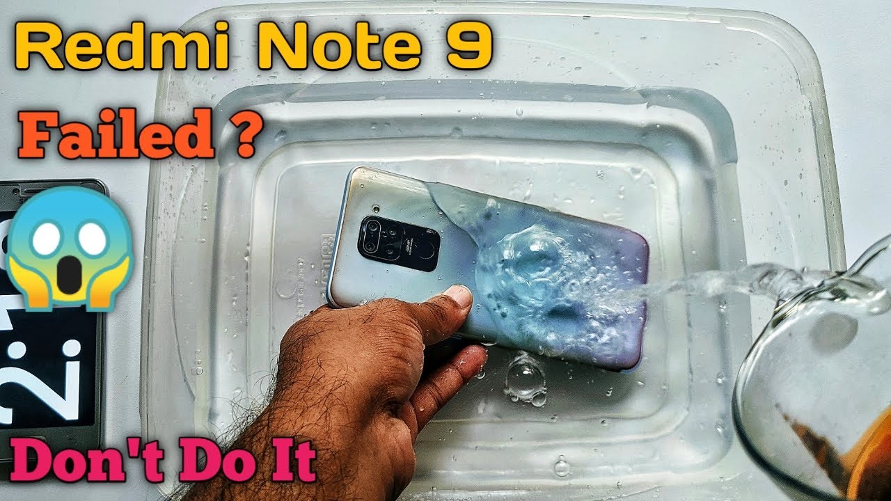 Redmi Note 9 Don't Survive This Water!!🔥पानी के नीचे कब तक रहना है😱😱