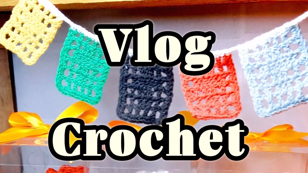 Crochet VLOG 🧶 Tejiendo PAPEL PICADO ‼️Tejiendo con Hilda Rosa 🔔