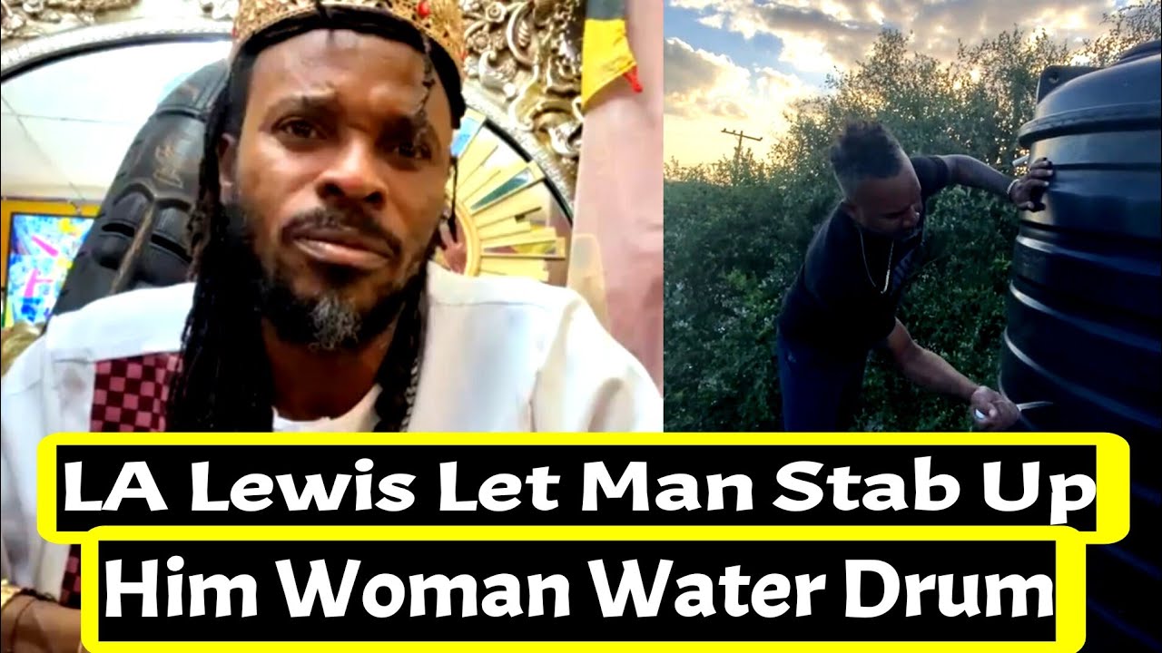 LA Lewis Let Man Stab Up Him Woman Water Drum and Mash Up Her TV