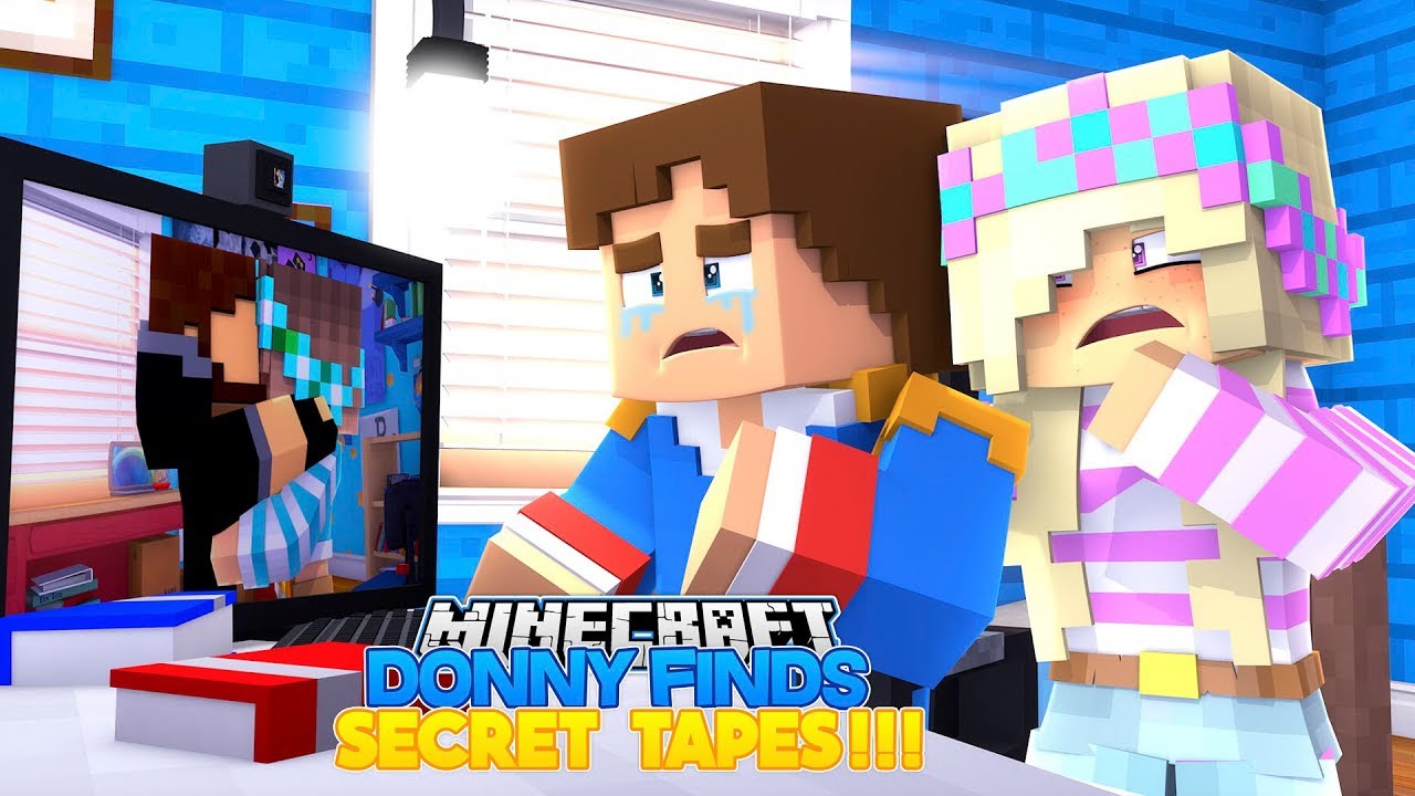 Minecraft LEAH AND DONNY FIND ASHLEY'S SECRET TAPES!!!- Donny & Leah Adventures!