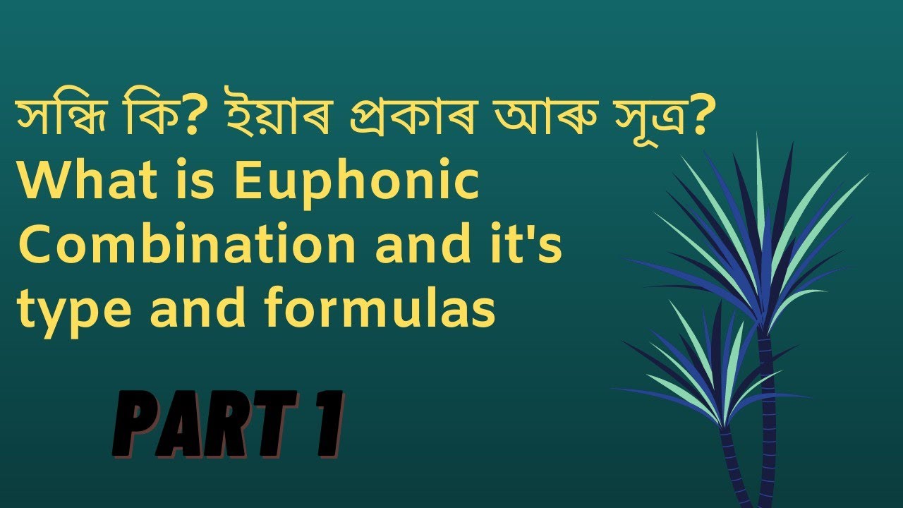 সন্ধি কি? ইয়াৰ প্ৰকাৰ আৰু সূত্ৰ/Euphonic combination and type &formula/First Assam judicial service
