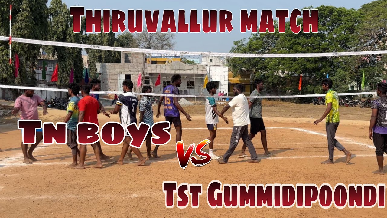 TN boys 🆚 TST Gummidipoondi 💥❗️|| Don’t miss it || Intresting match 🤯|| #localmatch #volleyball #tag