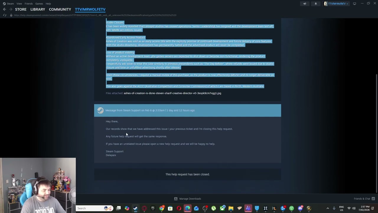 STEAM IS SCAMMING ASHES OF CREATION PLAYERS!