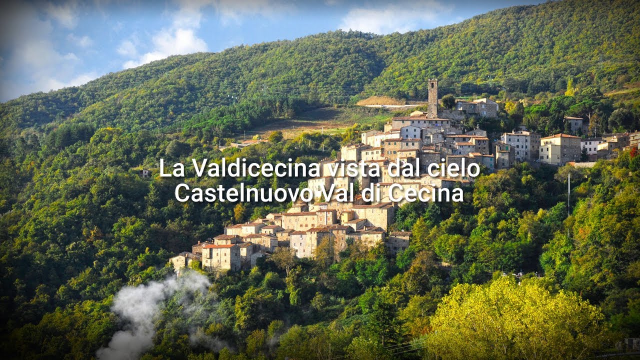 Castelnuovo Val di Cecina | La Valdicecina vista dal cielo