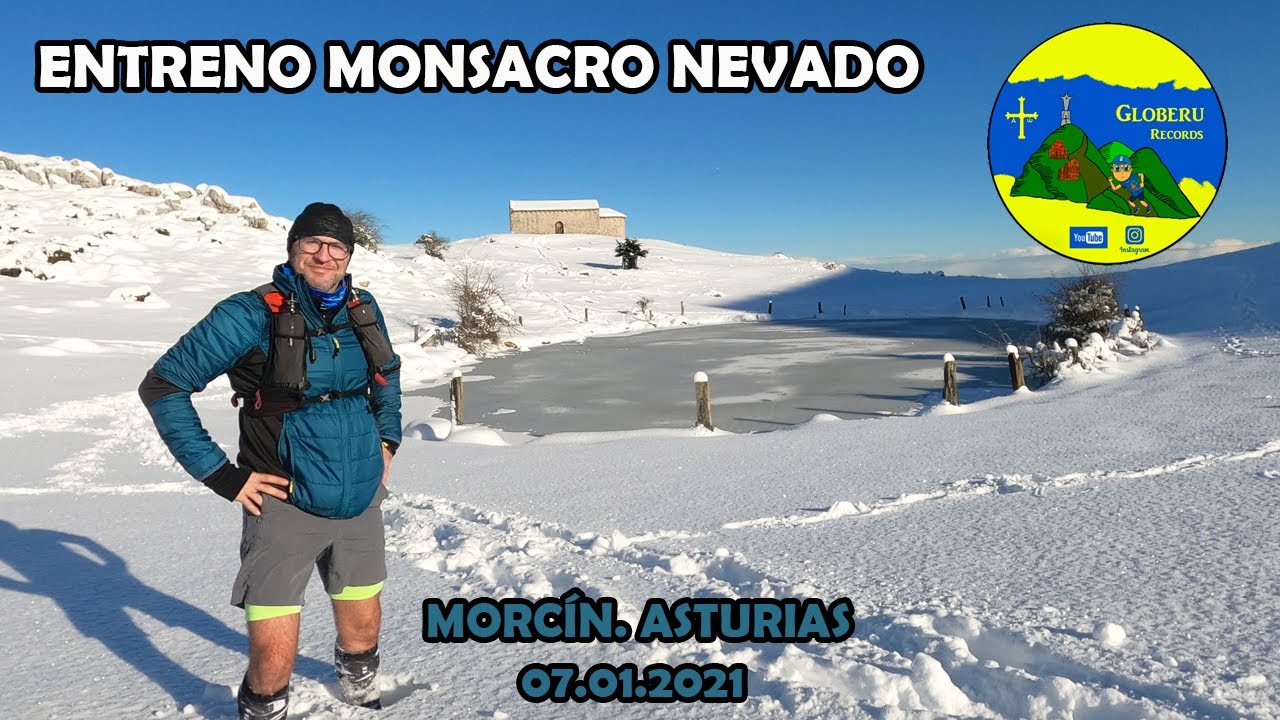 Entreno por el Monsacro entre la nieve. ( Morcín. Asturias). 07.01.2021