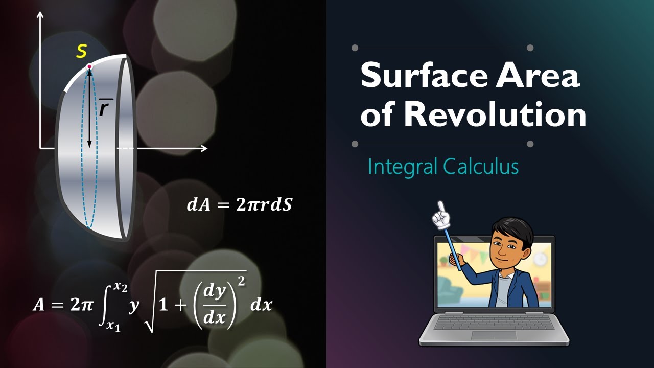 Surface Area of Revolution (3 Examples) | Integral Calculus