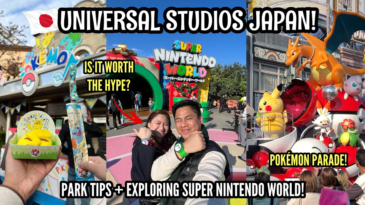 EXPLORING UNIVERSAL STUDIOS JAPAN 🇯🇵 | SUPER NINTENDO WORLD + USJ RIDES & PARK TIPS!