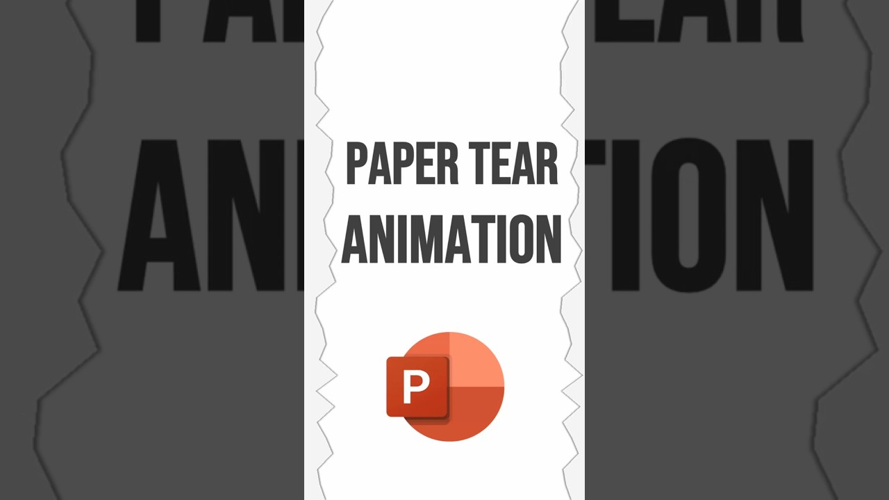Анимация разрыва бумаги в PowerPoint ✂️📄 