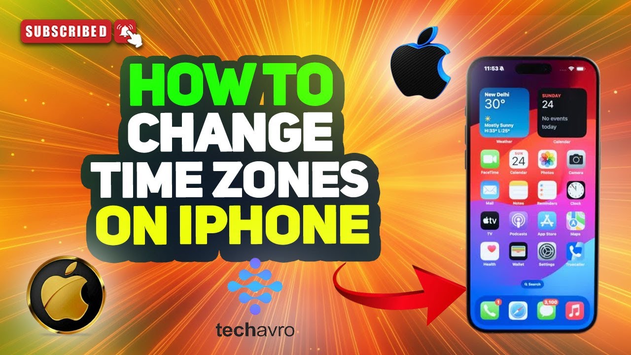 How to change Time zones on iPhone 2025