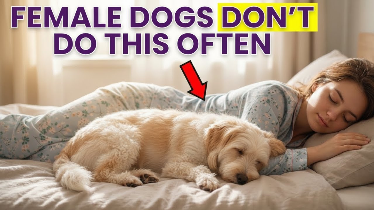 If Your Female Dog Sleeps Next to You, It Actually Says Something Pretty Deep