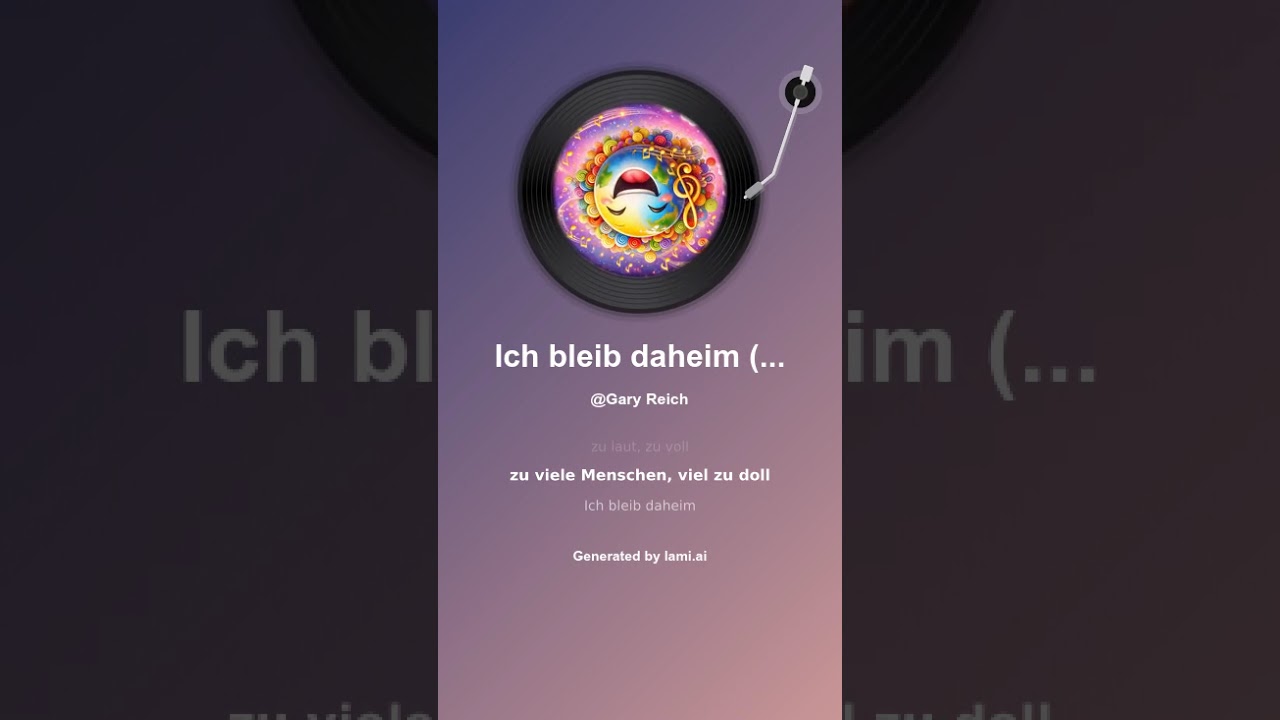 Ich bleib daheim (aus Gründen)