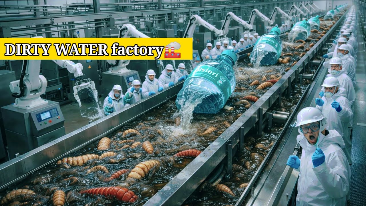 Inside factory proses made minral water💧💦/👍 dirty water filter