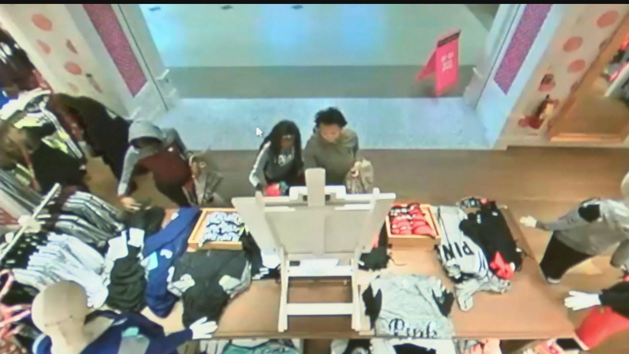 Security video shows shoplifting spree at Victoria's Secret