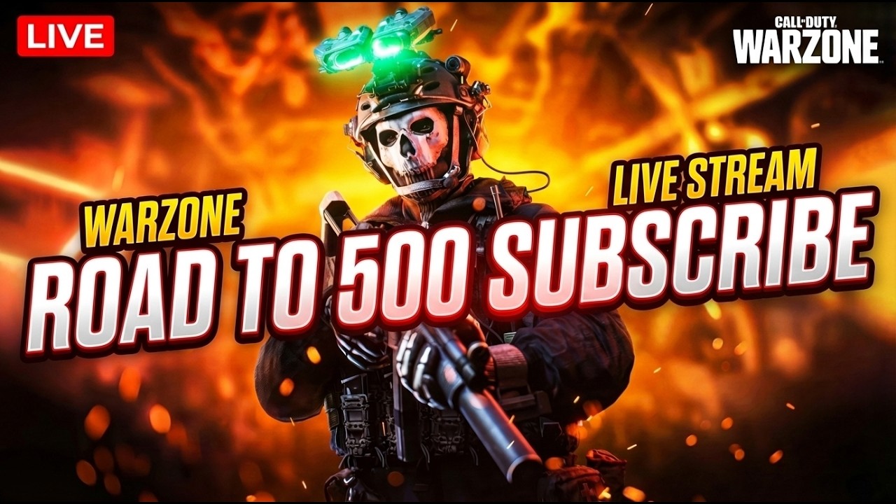 ROAD TO 500 SUBSCRIBE | COD Warzone Live #cod #callofduty #callofdutycoldwarzombies