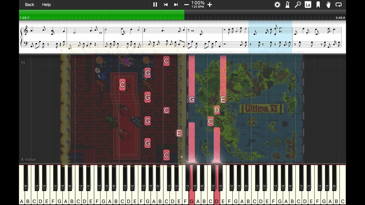 Stones - Ultima [PC Game] Piano Tutorial