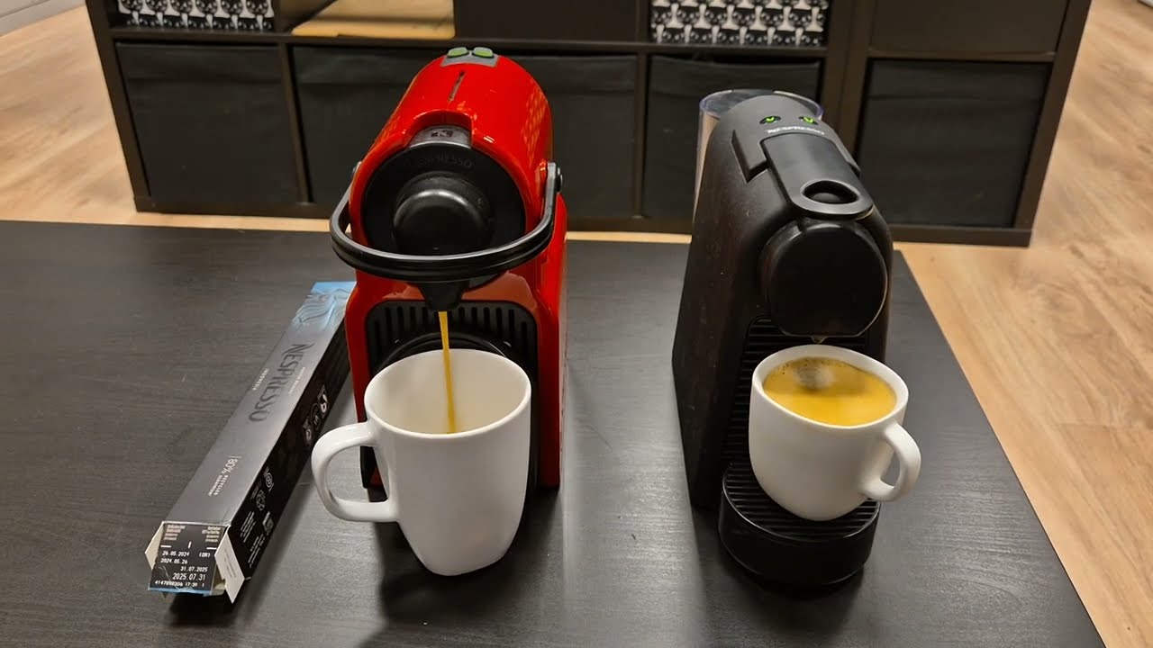Nespresso Essenza Mini VS Inissia noise level difference