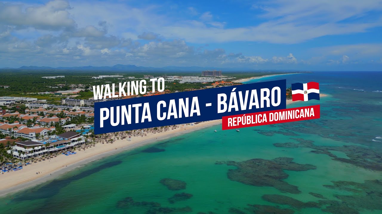 PUNTA CANA, REPÚBLICA DOMINICANA - WALKING TO BEACH 4K