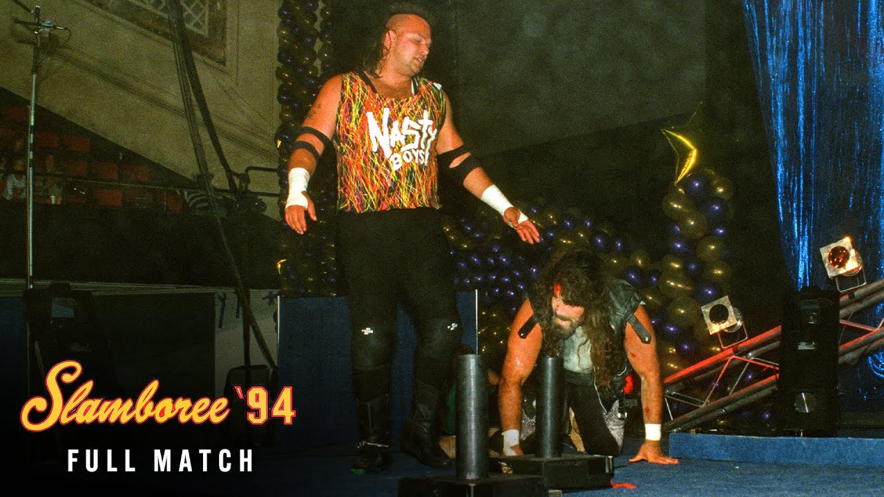 FULL MATCH: Nasty Boys vs. Cactus Jack & Kevin Sullivan | WCW Tag Team Title Match: Slamboree 1994