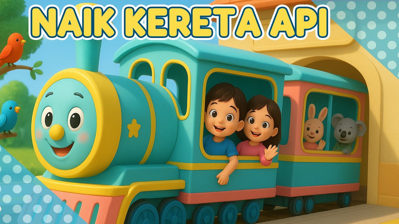 Naik Kereta Api Tut Tut Tut | Lagu Anak Video Kartun Lucu
