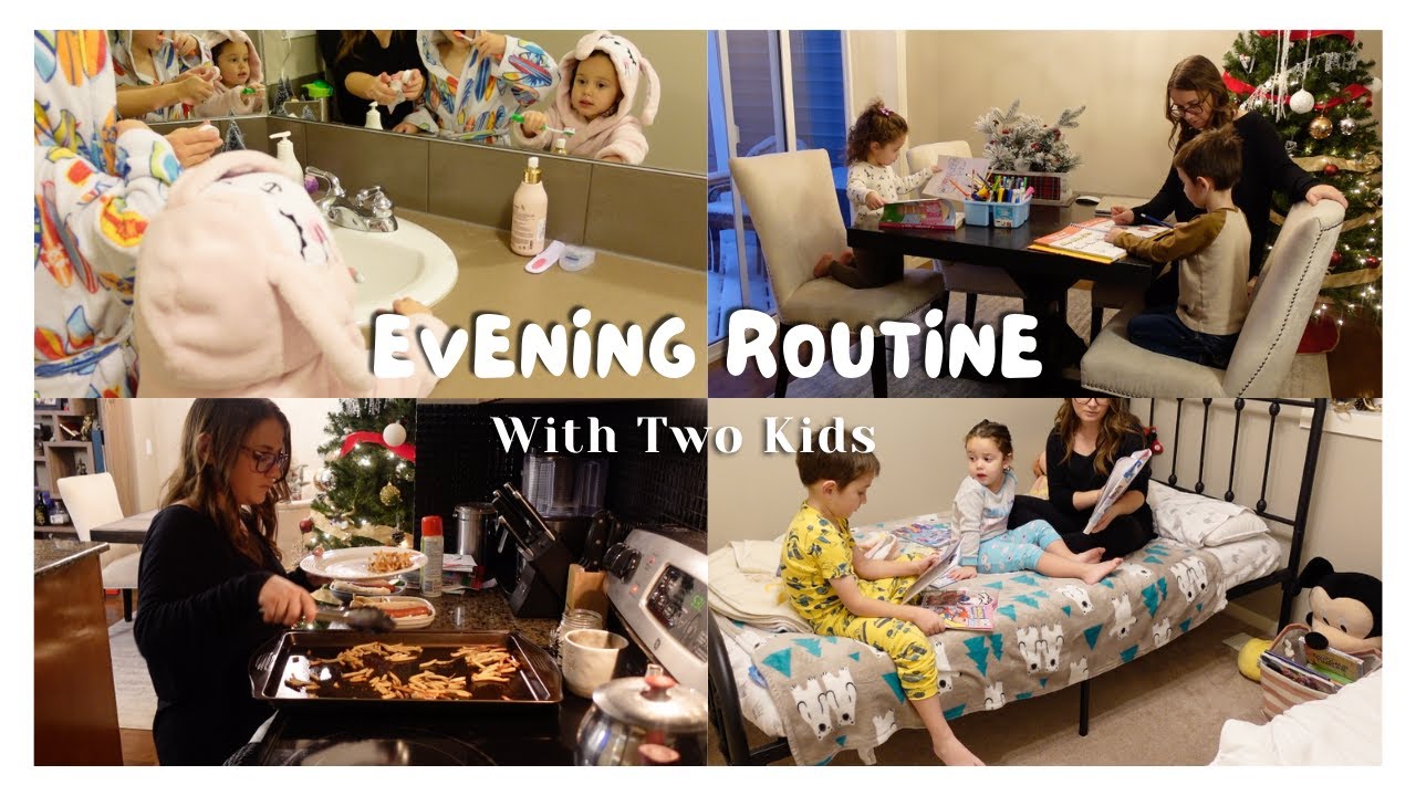 Realistic Evening Routine With 2 Kids / Solo Parent Evening Routine / Bedtime Routine 5 And Under