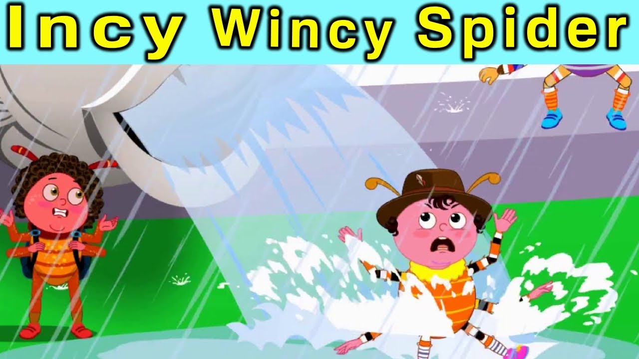 Incy Wincy Spider Nursery Rhyme With Lyrics | Animation Rhymes & Songs for Children