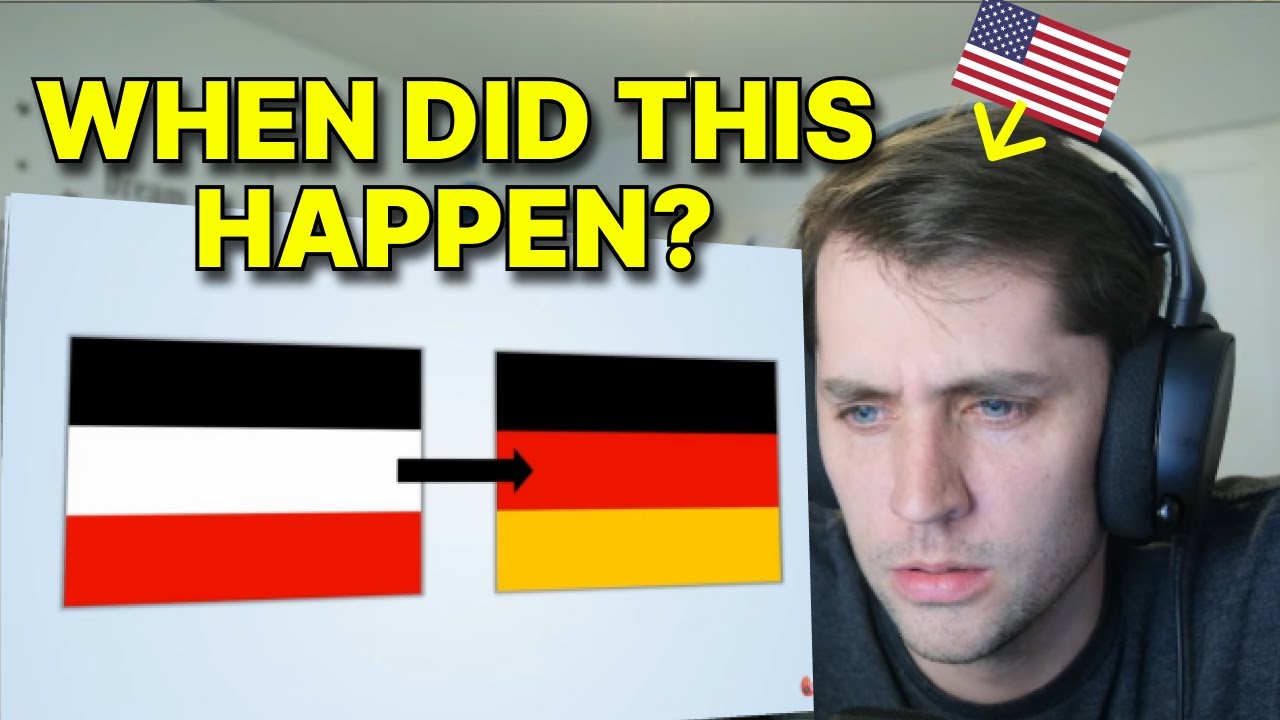 American reacts to old German Flags
