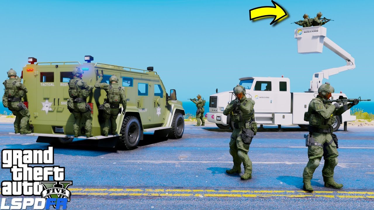 Рейд спецназа шерифа под прикрытием в GTA 5 LSPDFR