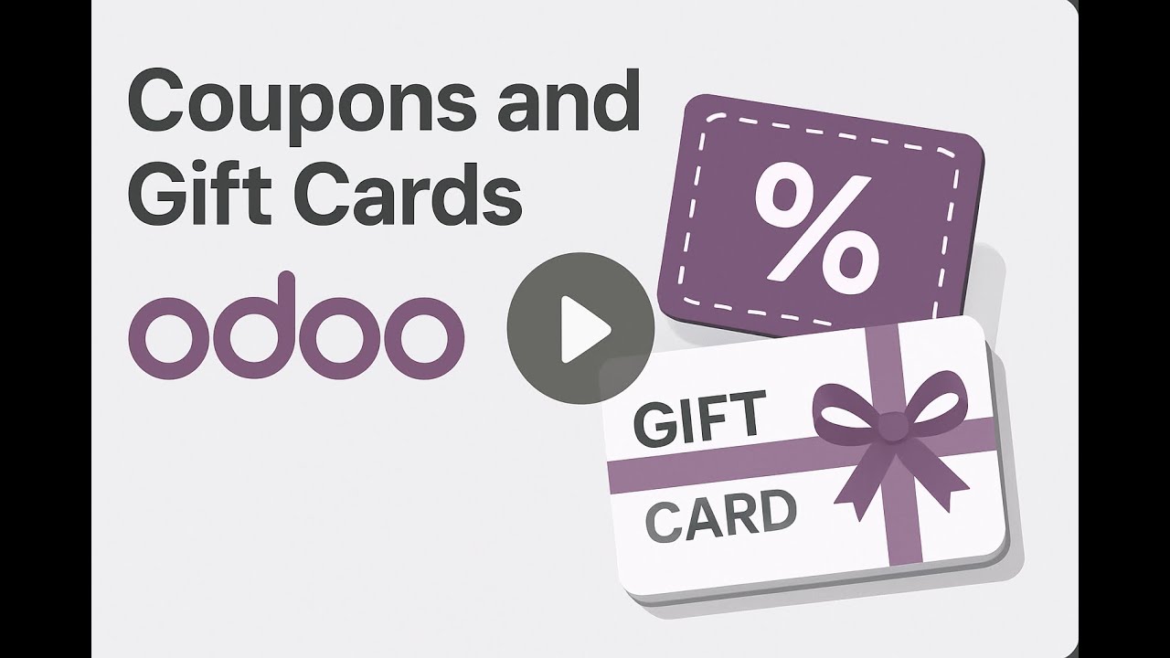 Coupons and Gift Cards - Odoo POS | كوبونات الخصم - أودو