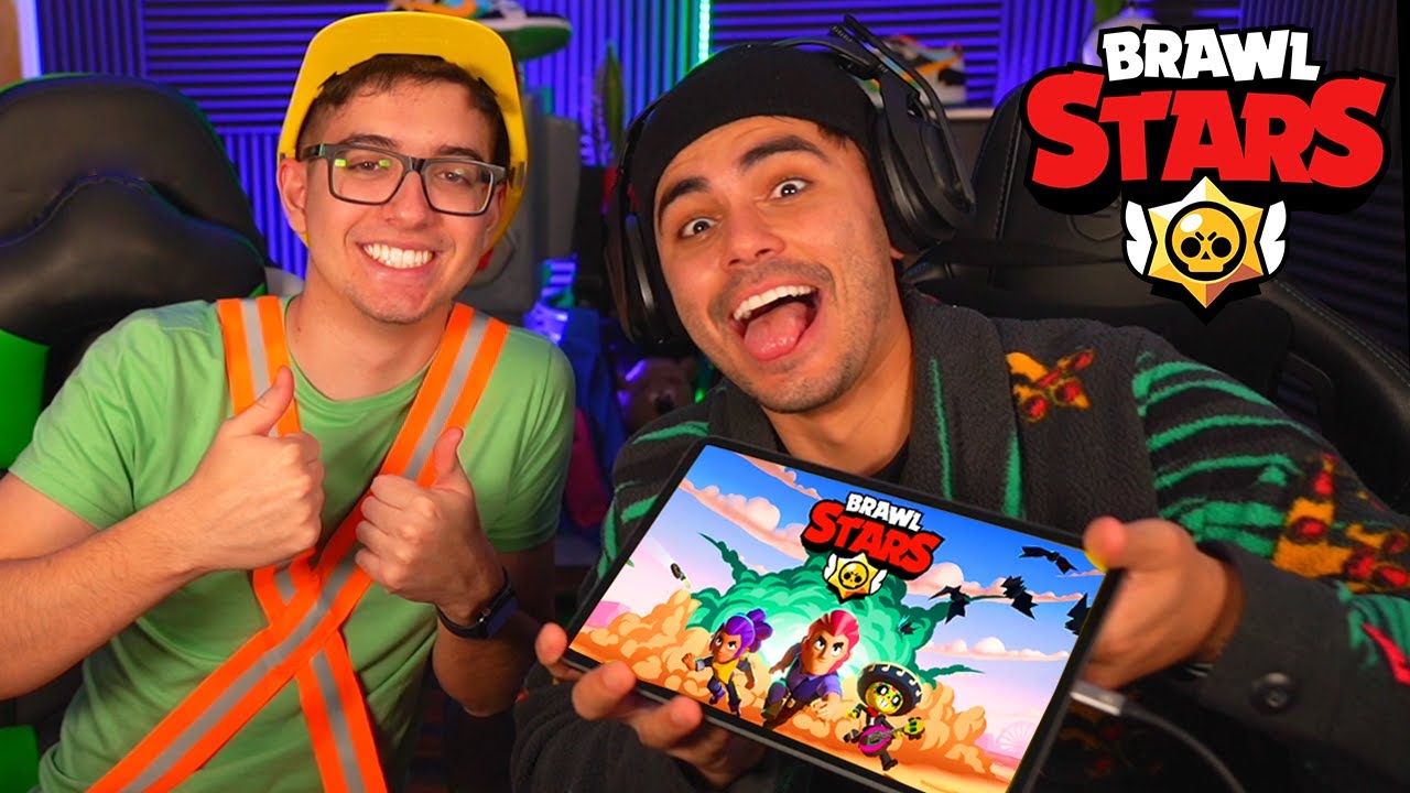 Geleia jogando Brawl Stars com Lucão